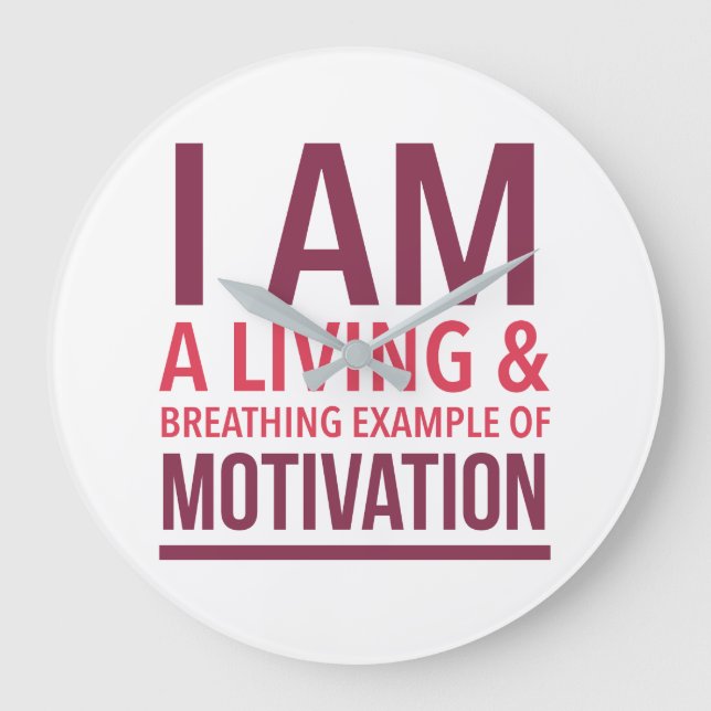 Typography Wall Clock (Front)