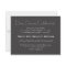 Typography Wedding Invitation Reception Card