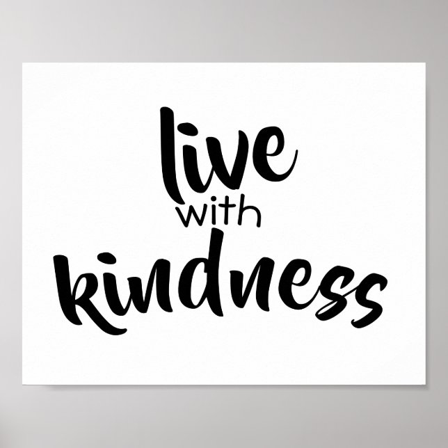 typography word art poster black and white (Front)