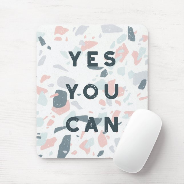 Typography - Yes You Can Mouse Pad (With Mouse)