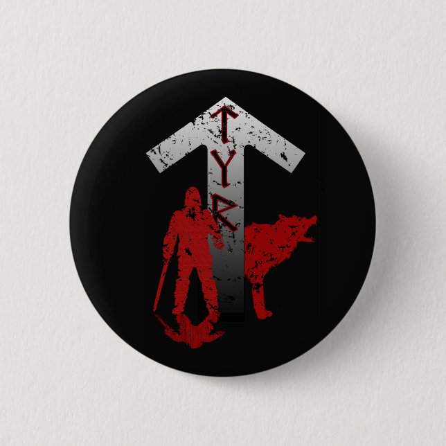 Tyr and Fenrir Button (Front)