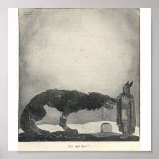Tyr and Fenrir Poster