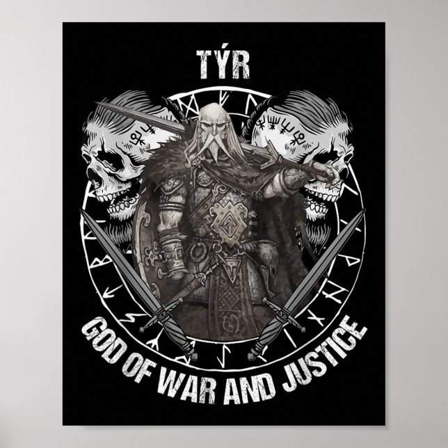 Tyr Gods Of War And Justice Viking Nordic Norse My Poster (Front)