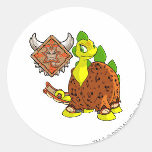 Tyrannia Team Captain 1 Classic Round Sticker