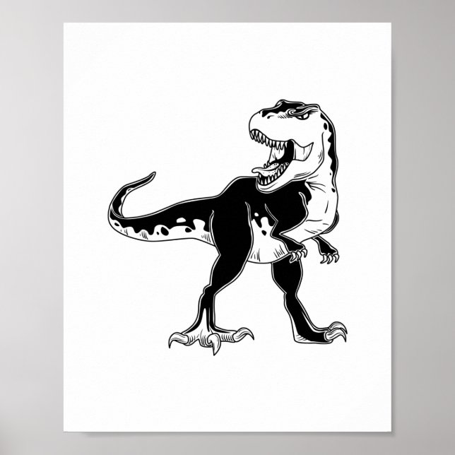 Tyrannosaur dinosaur poster (Front)