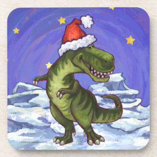 Tyrannosaurus Christmas Coaster