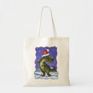 Tyrannosaurus Christmas Tote Bag
