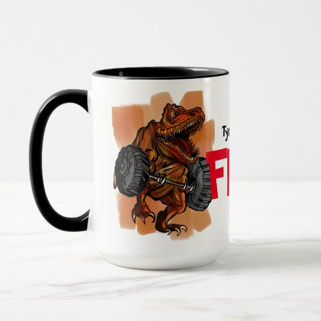 Tyrannosaurus Flex Muscle Mania Mug (Left)