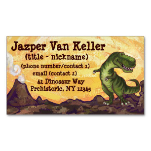 Tyrannosaurus Gifts & Accessories Magnetic Business Card