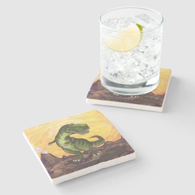 Tyrannosaurus Gifts & Accessories Stone Coaster (Side)