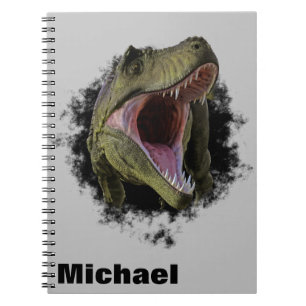 Tyrannosaurus Hole Personalised Dinosaur Notebook