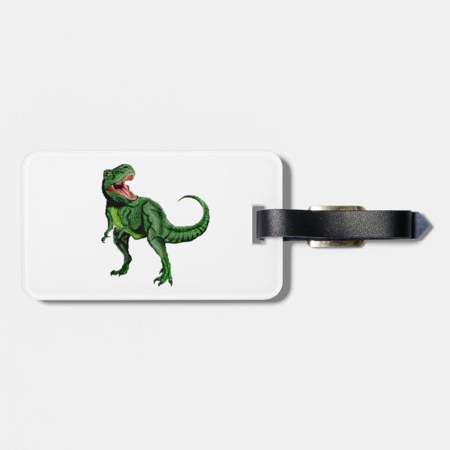 Tyrannosaurus Luggage Tag (Back Horizontal)