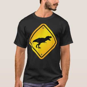 Tyrannosaurus Re Dinosaur Crossing Design  T-Shirt