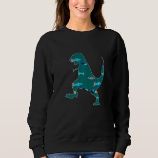 Tyrannosaurus Rex Animal Rex Creepy Dinosaur  3 Sweatshirt