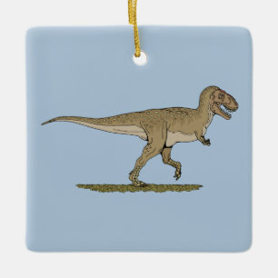 Tyrannosaurus rex ceramic tree decoration