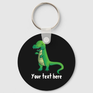 Tyrannosaurus Rex Dinosaur cartoon Key Ring