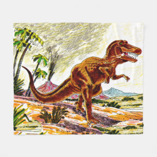Tyrannosaurus Rex Dinosaur Fleece Blanket