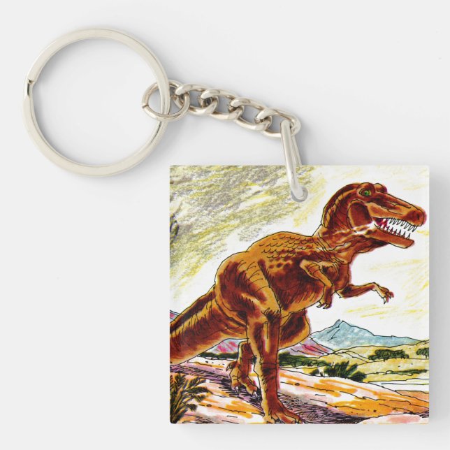 Tyrannosaurus Rex Dinosaur Key Ring (Front)
