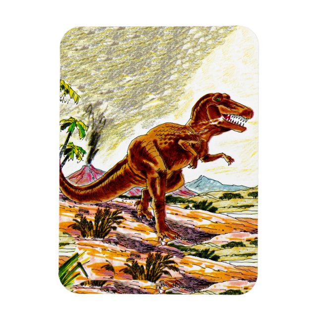 Tyrannosaurus Rex Dinosaur Magnet (Vertical)