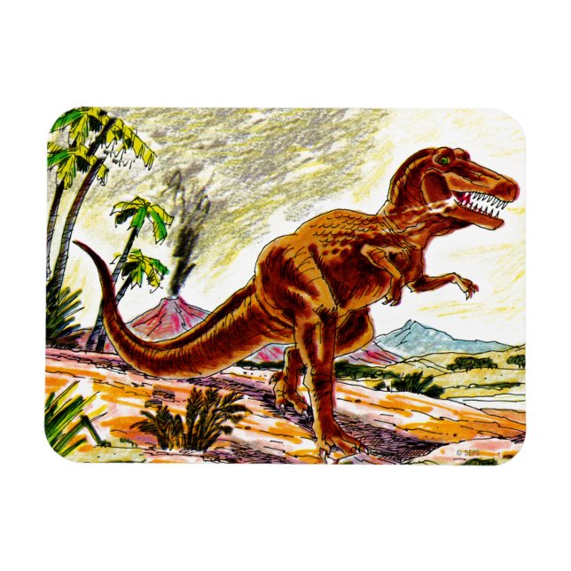 Tyrannosaurus Rex Dinosaur Magnet (Horizontal)