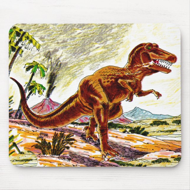 Tyrannosaurus Rex Dinosaur Mouse Pad (Front)