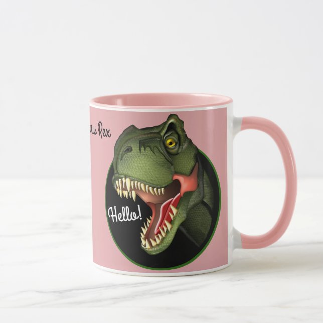 Tyrannosaurus Rex Dinosaur Mug (Right)
