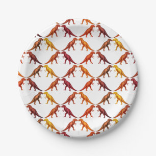 Tyrannosaurus Rex Dinosaur Paper Plates