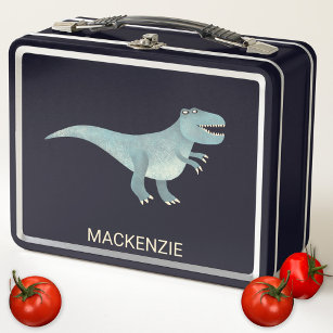 Tyrannosaurus Rex Dinosaur Personalised Metal Lunch Box