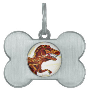 Tyrannosaurus Rex Dinosaur Pet Tag