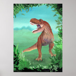 Tyrannosaurus Rex Dinosaur Poster