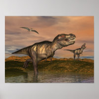 Tyrannosaurus rex dinosaurs - 3D render