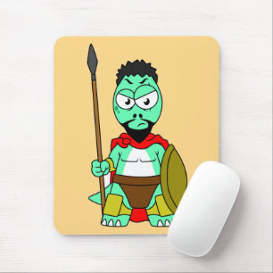 Tyrannosaurus Rex Dressed As Leonidas. Mouse Pad