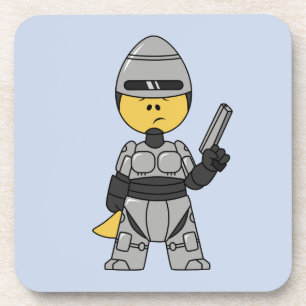 Tyrannosaurus Rex Dressed As Robocop. Coaster