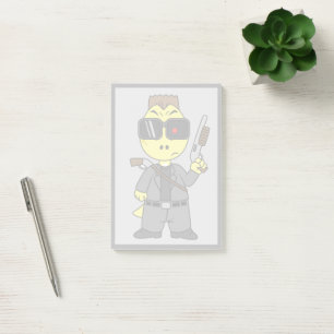 Tyrannosaurus Rex Dressed As The Terminator. Post-it Notes