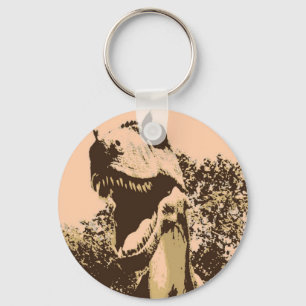 Tyrannosaurus Rex Pop Art Key Ring