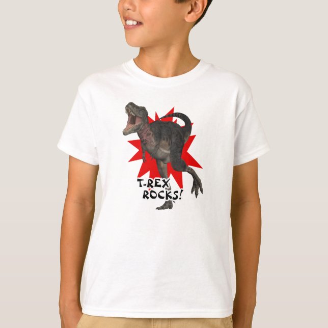 Tyrannosaurus Rex Rocks Shirt (Front)