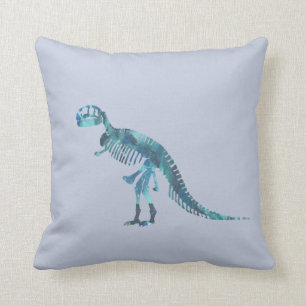Tyrannosaurus rex skeleton art cushion