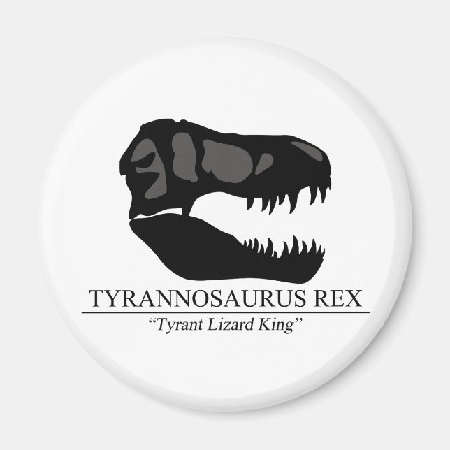 Tyrannosaurus Rex Skull Magnet (Front)