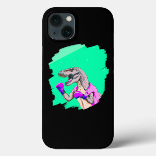 Tyrannosaurus Rex T Rex Boxing Cool Funny Dinosaur iPhone 13 Case