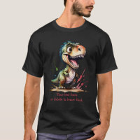 Tyrannosaurus Rex Watercolor Splash Personalised