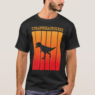 Tyrannosaurus Shadow Silhouette At Sunset T-Shirt