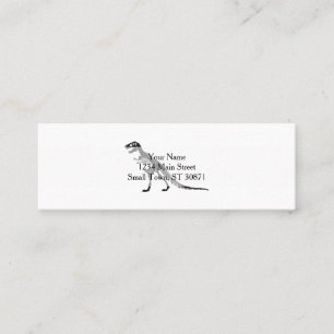 Tyrannosaurus Skeleton - Choose background colour Mini Business Card