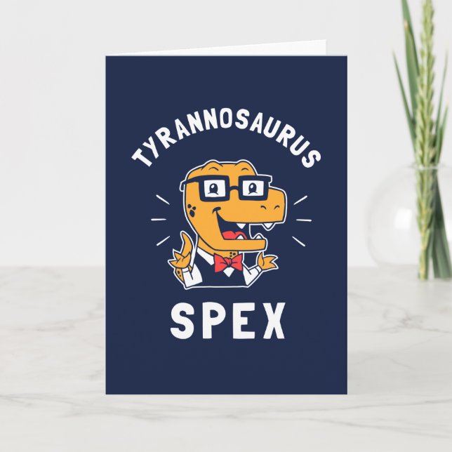 Tyrannosaurus Spex Card (Front)