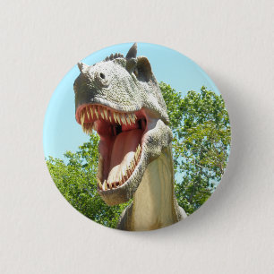 Tyrannosaurus T-Rex Dinosaur 6 Cm Round Badge