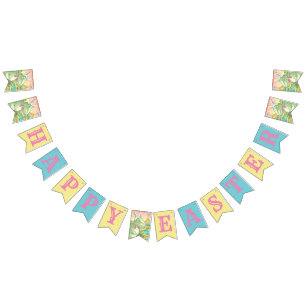 TYRANNOSAURUS T-REX EASTER DINOSAUR BUNTING BANNER