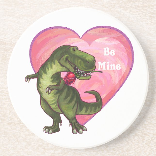 Tyrannosaurus Valentine's Day Coaster (Front)