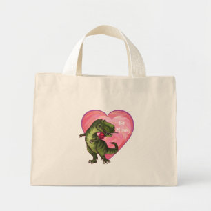 Tyrannosaurus Valentine's Day Mini Tote Bag