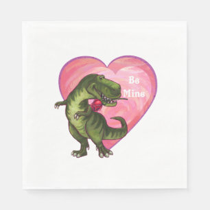 Tyrannosaurus Valentine's Day Napkin