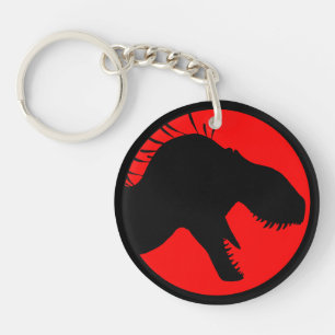Tyrant King Productions acrylic keychain, red Key Ring
