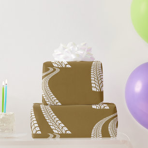 Tyre Tracks Wrapping Paper